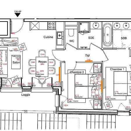 Апартаменты Moderne 3 Pieces A Avec Parking Et Wifi - Fr-1-562-28 *